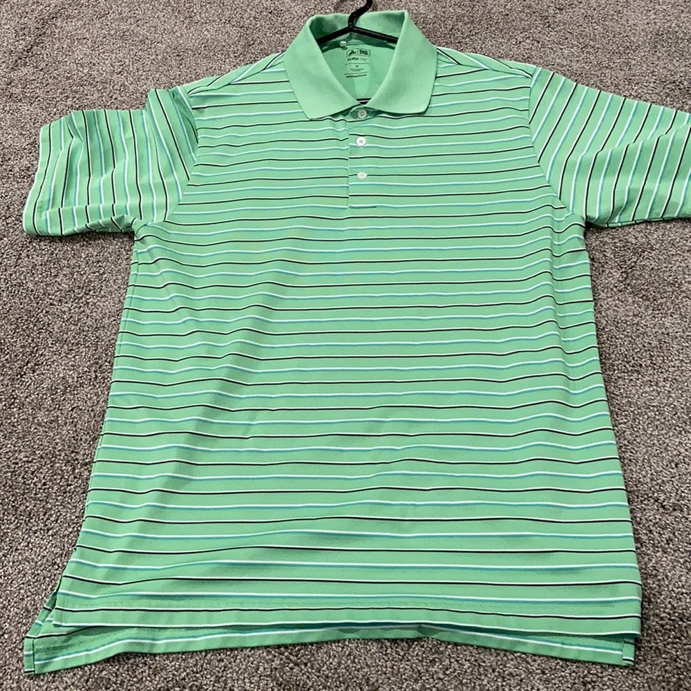 Men’s Adidas green golf polo, size medium